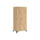Garderobeskap Lamea 90x197 cm - 2 dører - eik artisan - riller