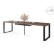 Spisebord Avari 140-290 cm - eik brun - metallben