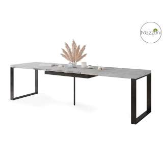 Spisebord Avari 120-270 cm - betong - metall bein