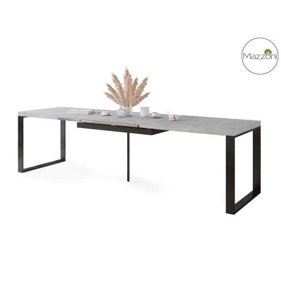 Spisebord Avari 120-270 cm - betong - metall bein