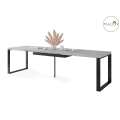 Spisebord Avari 120-270 cm - betong - metall bein