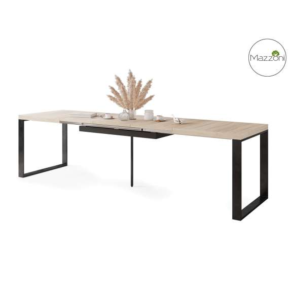 Spisebord Avari 120-270 cm - eik sonoma - metall bein