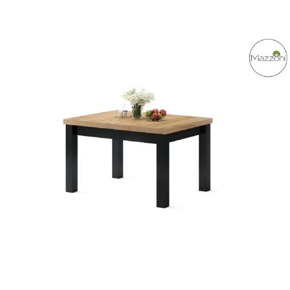 Spisebord Royal 120 - 270 cm - eik craft - svart ben