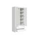 Garderobe Saga 90x201 cm - Hvit matt - 2 dører - 2 skuffer