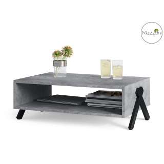 Sofabord Vik 90x 60 cm - betong millenium - svart ben