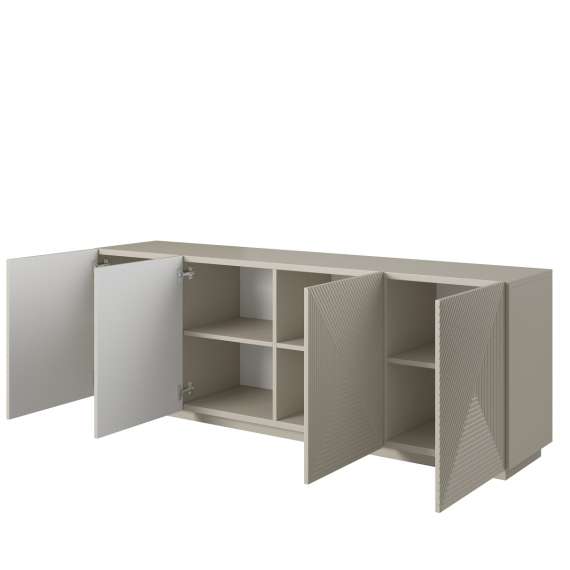 Skjenk Asha 200x71 cm - cashmere - 4 dører