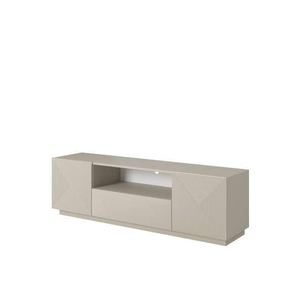 Tv-benk Asha 167x50 cm - cashmere - 2 dører - 1 skuff