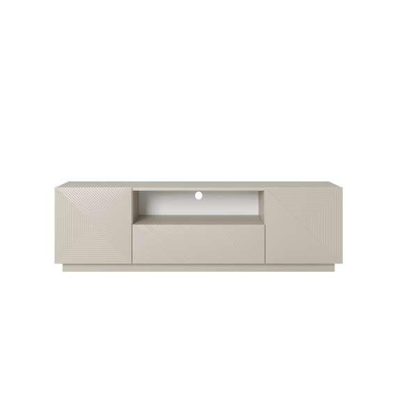 Tv-benk Asha 167x50 cm - cashmere - 2 dører - 1 skuff