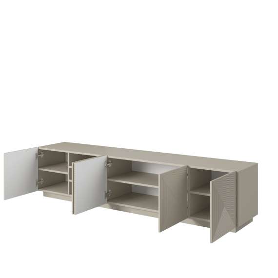 Tv-benk Asha 200x46 cm - cashmere - 5 dører