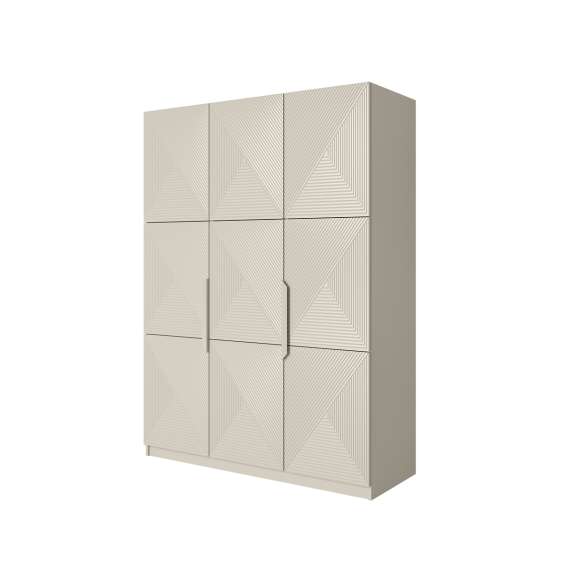 Garderobeskap Asha 150x205 cm - cashmere - 3 dører