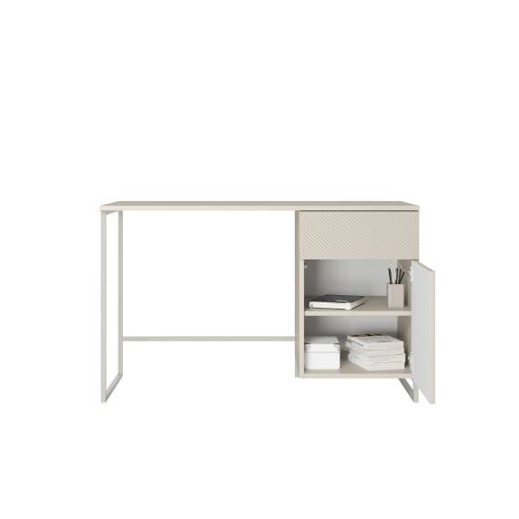 Skrivebord Asha 120x55 cm - cashmere - med oppbevaring