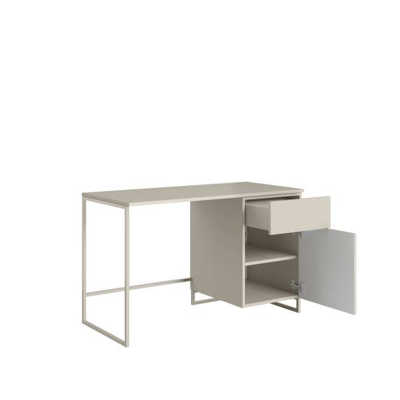 Skrivebord Asha 120x55 cm - cashmere - med oppbevaring