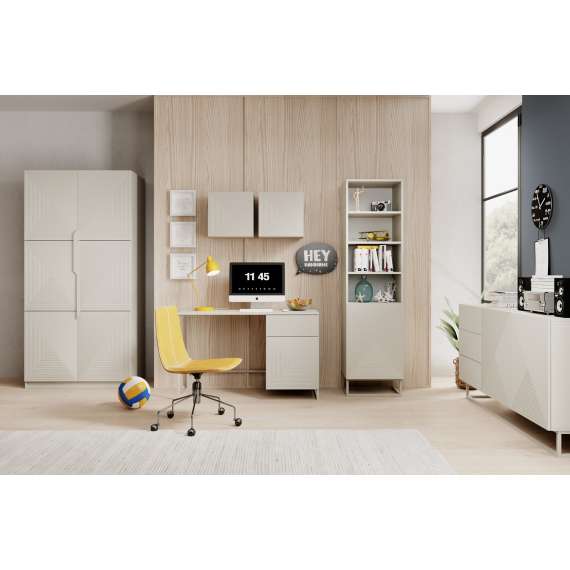 Skrivebord Asha 120x55 cm - cashmere - med oppbevaring