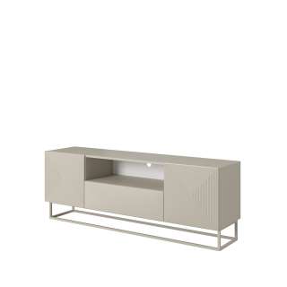 Tv-benk Asha 167x60 cm - cashmere - 2 dører - 1 skuff