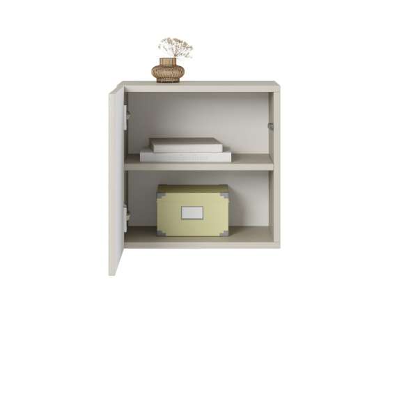 Vegghengt skap Asha 40x40 cm - cashmere - 1 dør