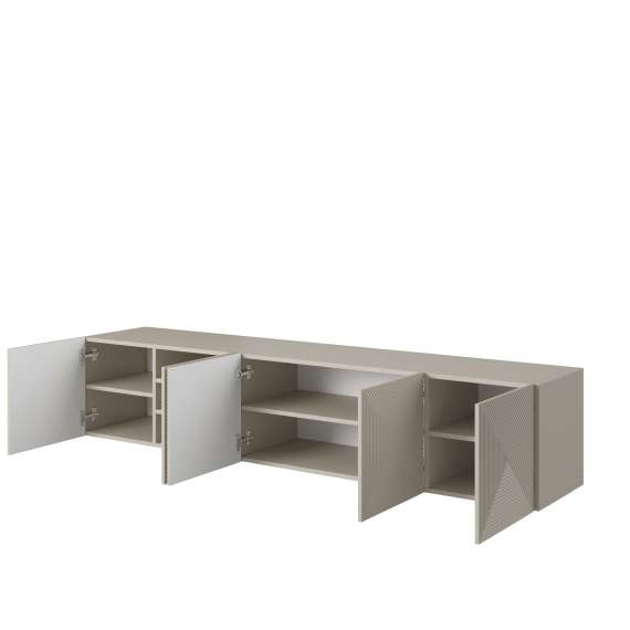 Tv-benk Asha 200x40 cm - cashmere - vegghengt