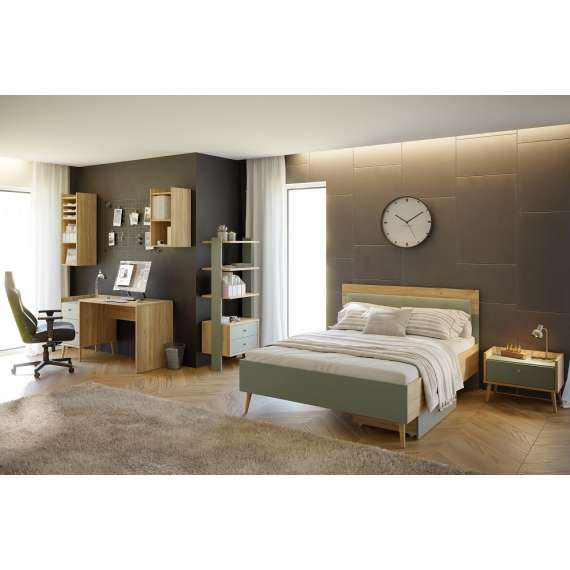 Hengende reol Wenua 34x97 cm - eik