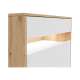Skjenk Gap - 90x108 cm - 2 dører - 1 skuff - eik artisan - hvit matt