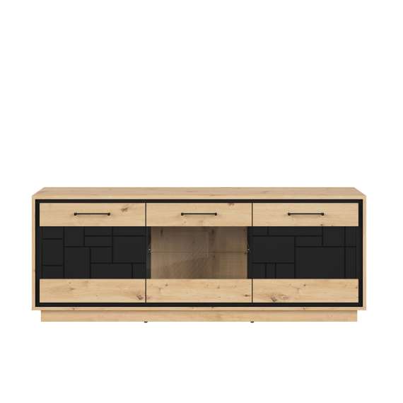 Tv-benk Pont 160x62 cm - 3 dører - høy