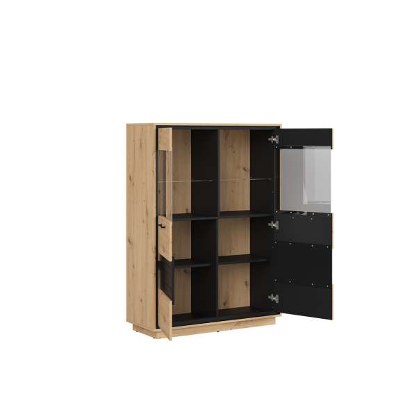 Vitrineskap Pont 109x150 cm - 2 dører