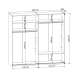 Garderobeskap Pont 240x226 cm - 2 skyvedører