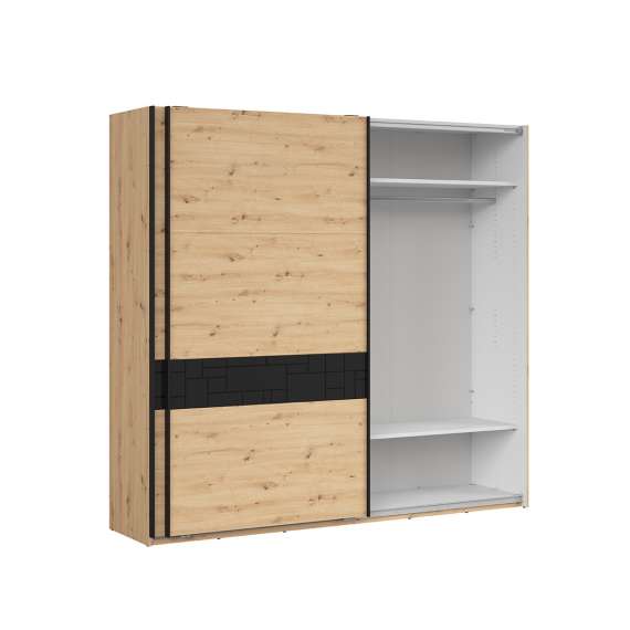 Garderobeskap Pont 240x226 cm - 2 skyvedører