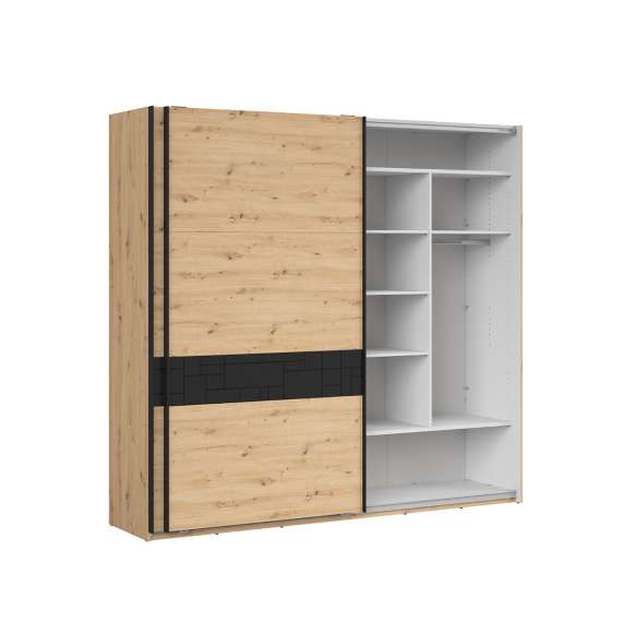 Garderobeskap Pont 240x226 cm - 2 skyvedører