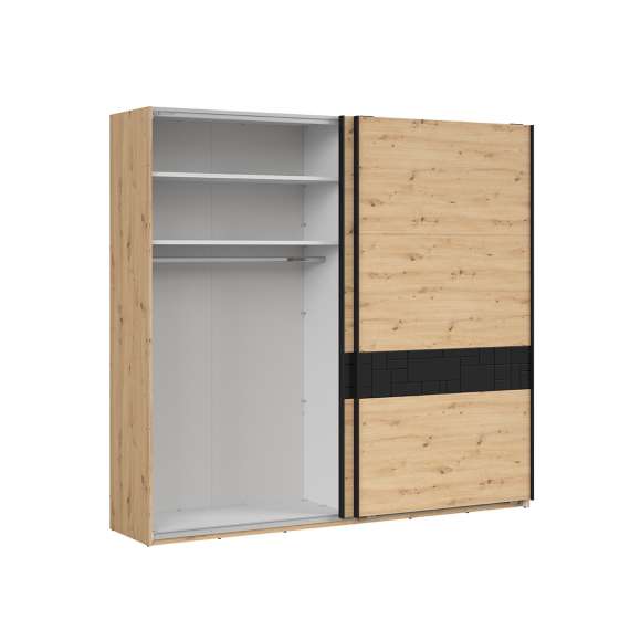 Garderobeskap Pont 240x226 cm - 2 skyvedører