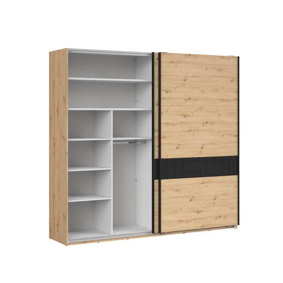 Garderobeskap Pont 240x226 cm - 2 skyvedører