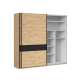 Garderobeskap Pont 240x226 cm - 2 skyvedører