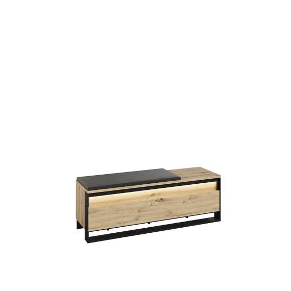 Entresett Quant - eik og sort - 3 deler