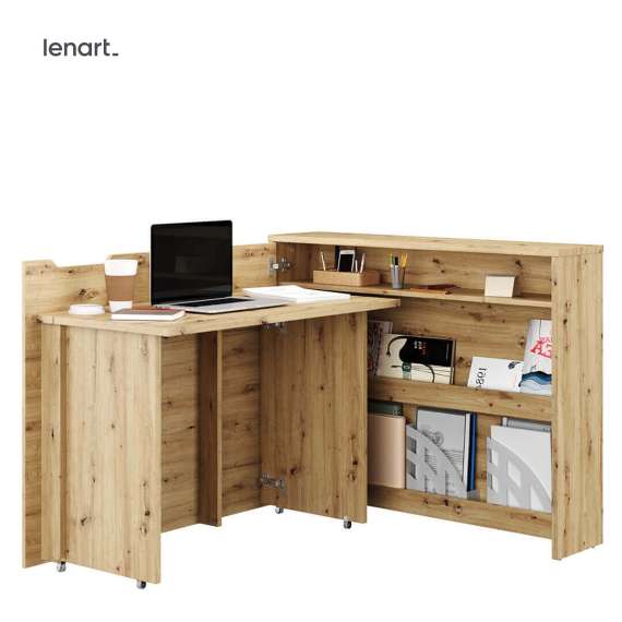 Work Concept skrivebord 115/136 cm - Sammenleggbart skrivebord - Trelook