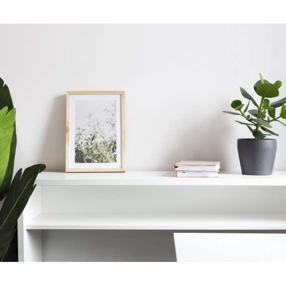 Skrivebord Work Concept 115 cm - Sammenleggbart skrivebord - Hvit glans