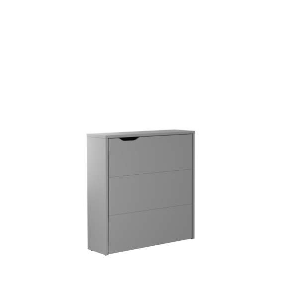 Work Concept Slim skrivebord 90 cm - sammenleggbart - grå matt