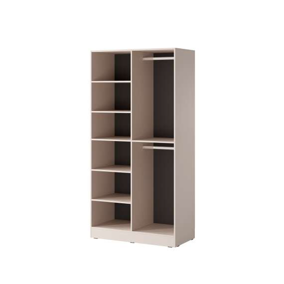 Garderobeskap Sandbox 101x200 cm - Nova beige - 2 dører