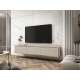 Tv-benk Oro 175x30 cm - Vegghengt - 3 dører - beige