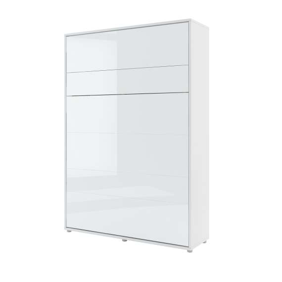 Skapseng Bed Concept 140 x 200 - vertikal - hvit høyglans