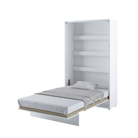 Skapseng Bed Concept 120 x 200 - vertikal - hvit høyglans