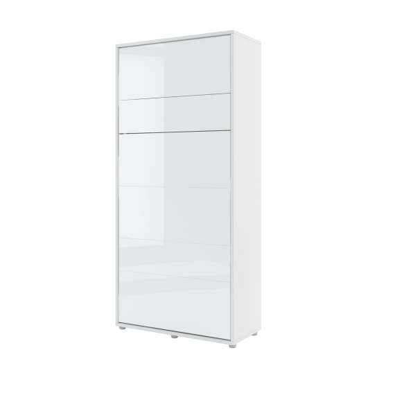 Skapseng Bed Concept 90 x 200 - vertikal - hvit høyglans