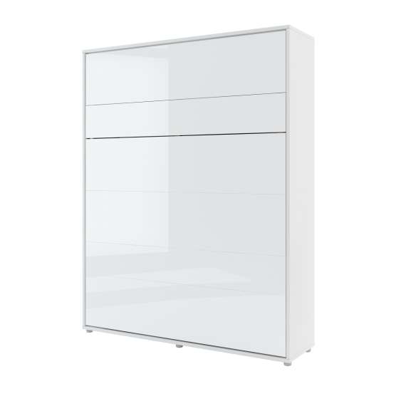 Skapseng Bed Concept 160 x 200 - vertikal - hvit høyglans