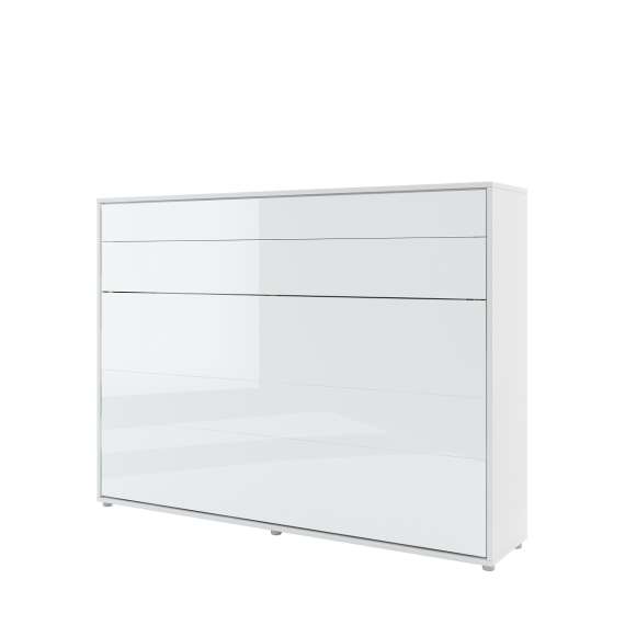 Skapseng Bed Concept 140x200 - horisontal - hvit høyglans