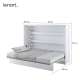 Skapseng Bed Concept 140 x 200 - horisontal - Hvit matt
