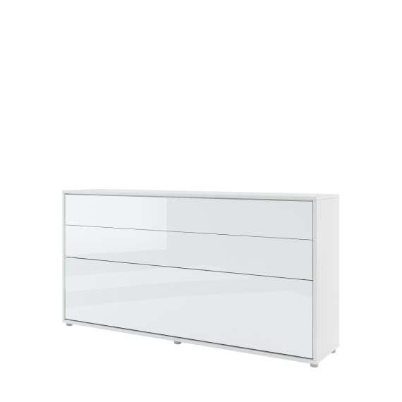 Skapseng Bed Concept 90x200 - horisontal - hvit høyglans