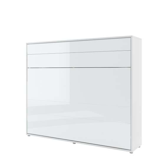 Skapseng Bed Concept 160 x 200 - horisontal - hvit høyglans