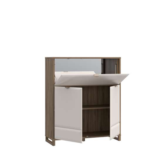 Barskap Mareda - 114x135 cm - 3 dører - eik valencia - sand matt