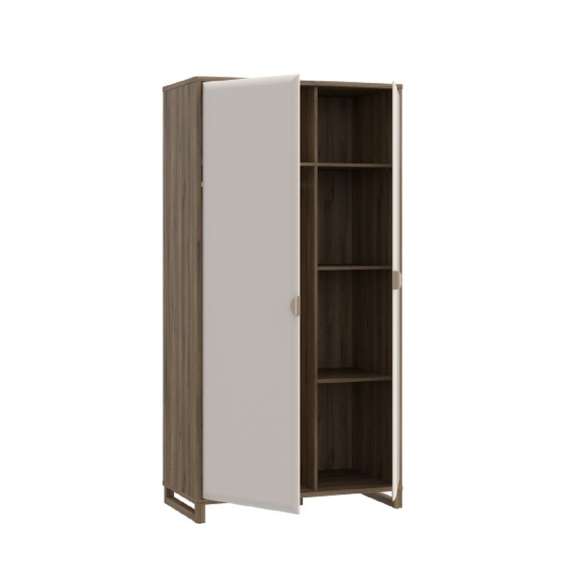 Garderobeskap Mareda - 100x196 cm - 2 dører - eik valencia - sand matt