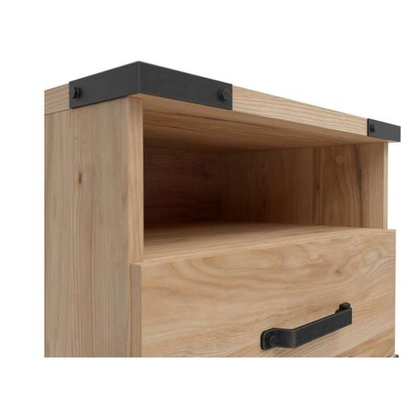 Nattbord Lara 50x40 cm - ask - med 1 skuff