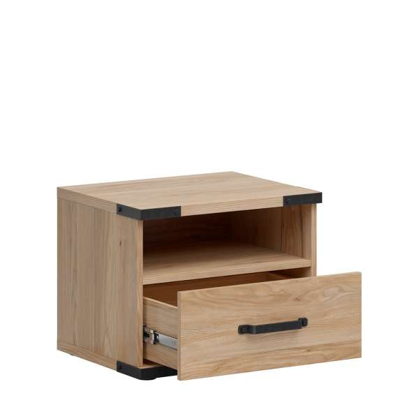 Nattbord Lara 50x40 cm - ask - med 1 skuff