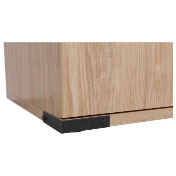 Skjenk Lara 130x88 cm - 2 dører - 3 skuffer - ask