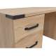 Skrivebord Lara 120x73 cm - 1 skuff - 1 dør - ask